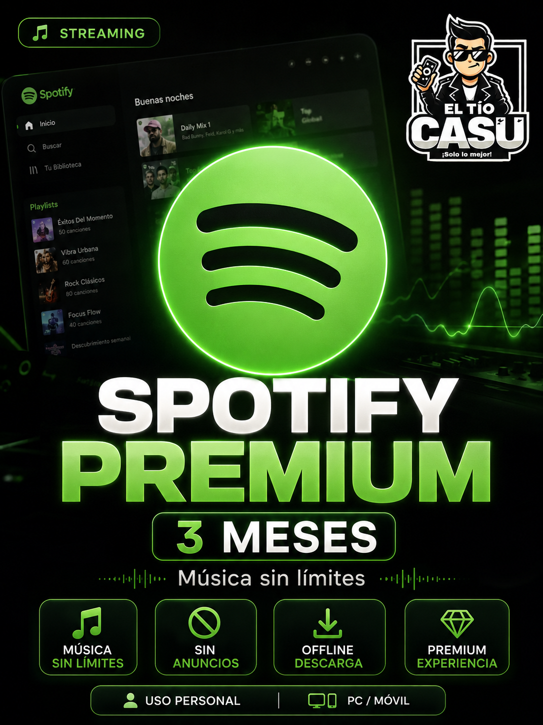 SPOTIFY PREMIUM 3 MESES